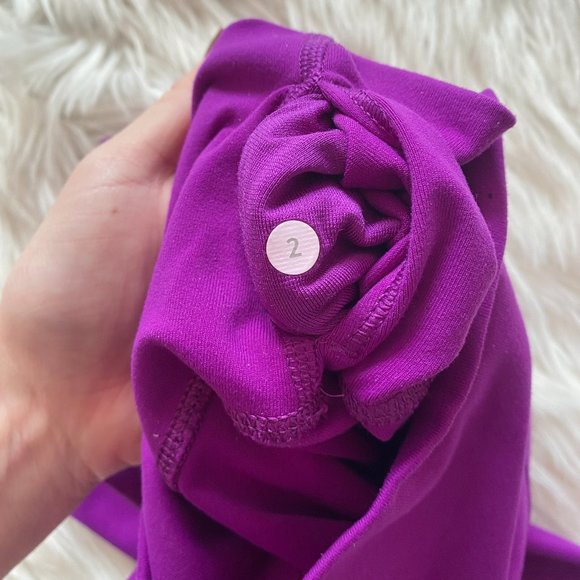High Rise Purple Lululemon Leggings - Picture 4 of 4